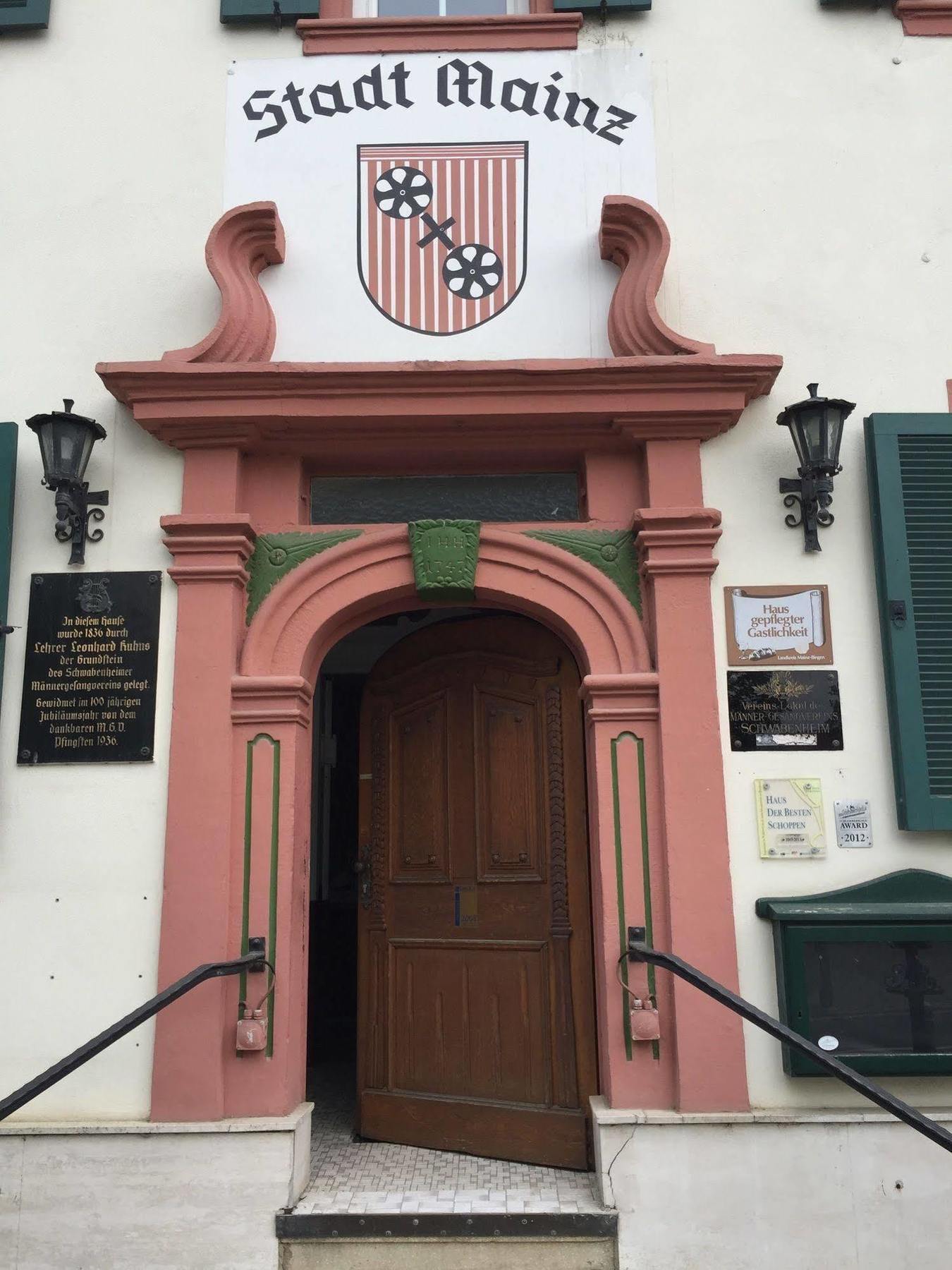 Hotel Stadt Mainz Schwabenheim an der Selz Exterior foto
